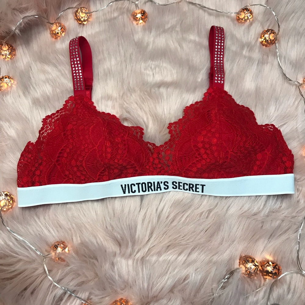 Victoria’s Secret Logo and Lace Bralette